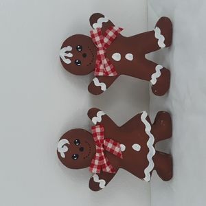 Handcrafted Wooden Gingerbread Kids